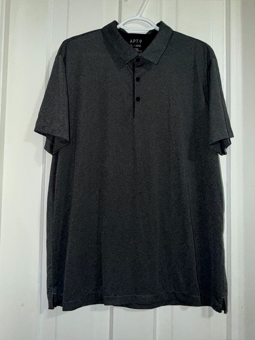 Men's size XL shirt Apt. 9 Men's Gray Polo Shirt